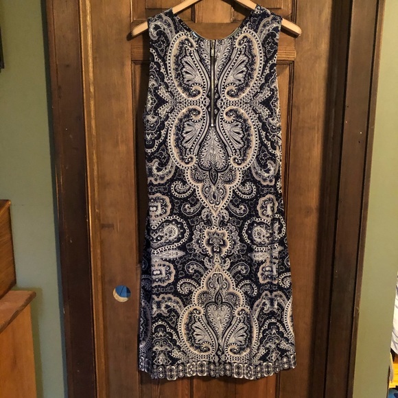 Navy Paisley Dress - Picture 4 of 6